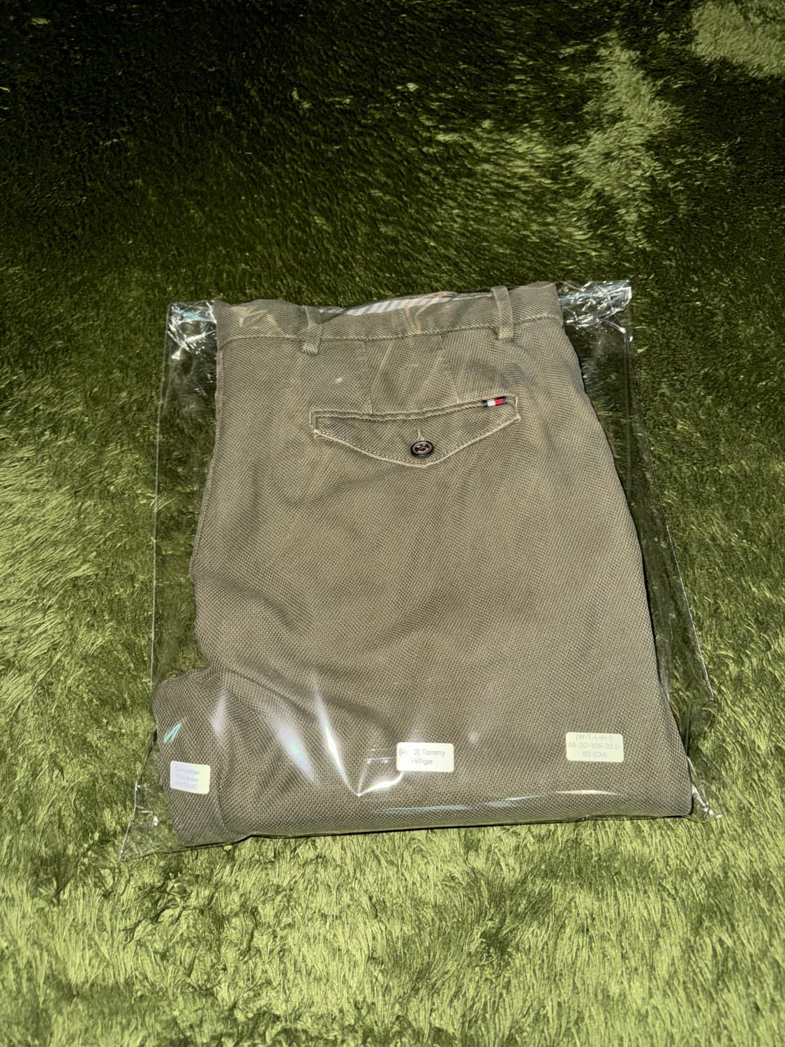 [36X32] 타미힐피거 DENTON 텍스쳐드 코튼 트라우저 올리브 상품이미지10