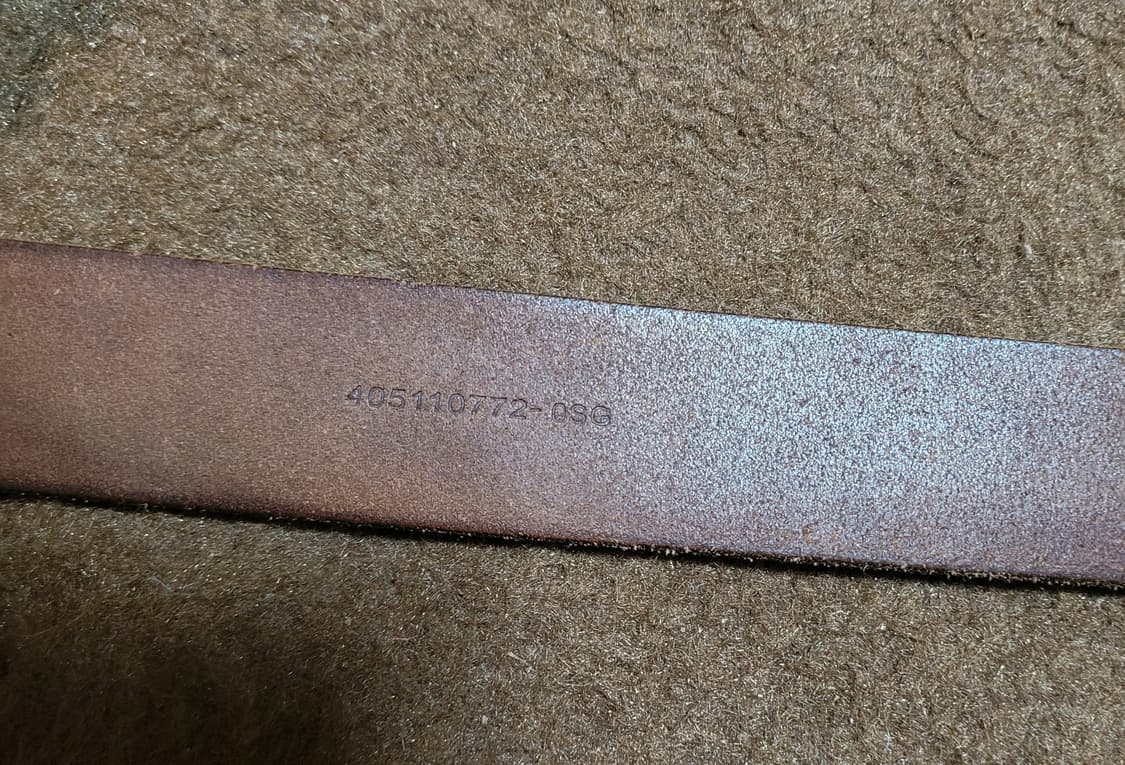 폴로 랄프로렌 남성용 브라운 가죽 벨트(115*4) 상품이미지6