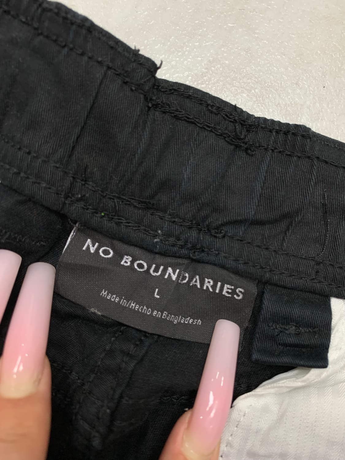 Noboundaries 블랙 카고 팬츠 #602 상품이미지4