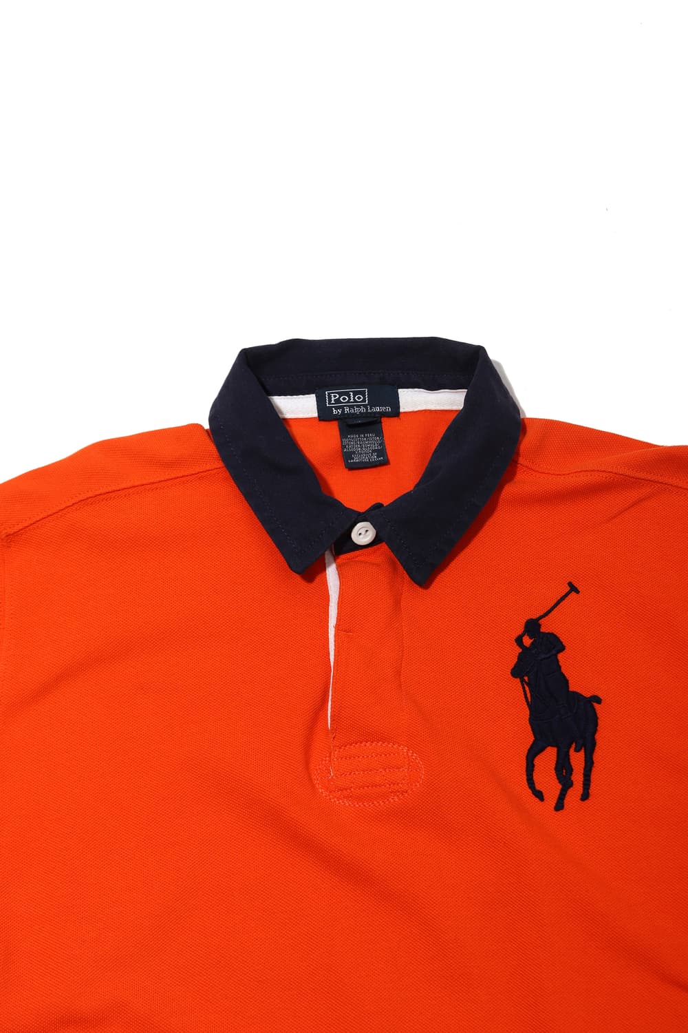 POLO RALPH LAUREN 빅포니 오렌지 배색 폴로 카라티  상품이미지3
