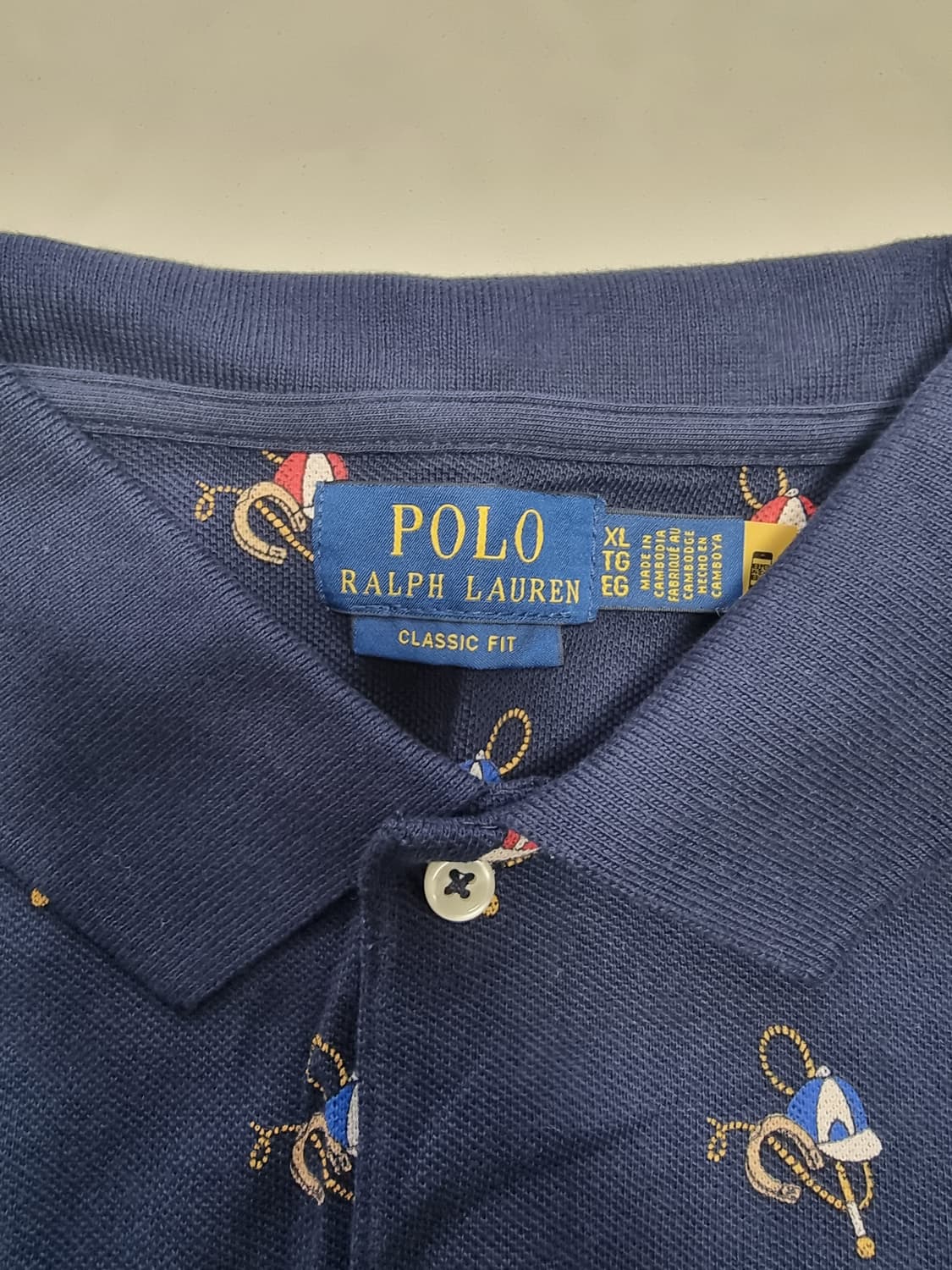 폴로 랄프로렌 패턴 카라티 XL 상품이미지3