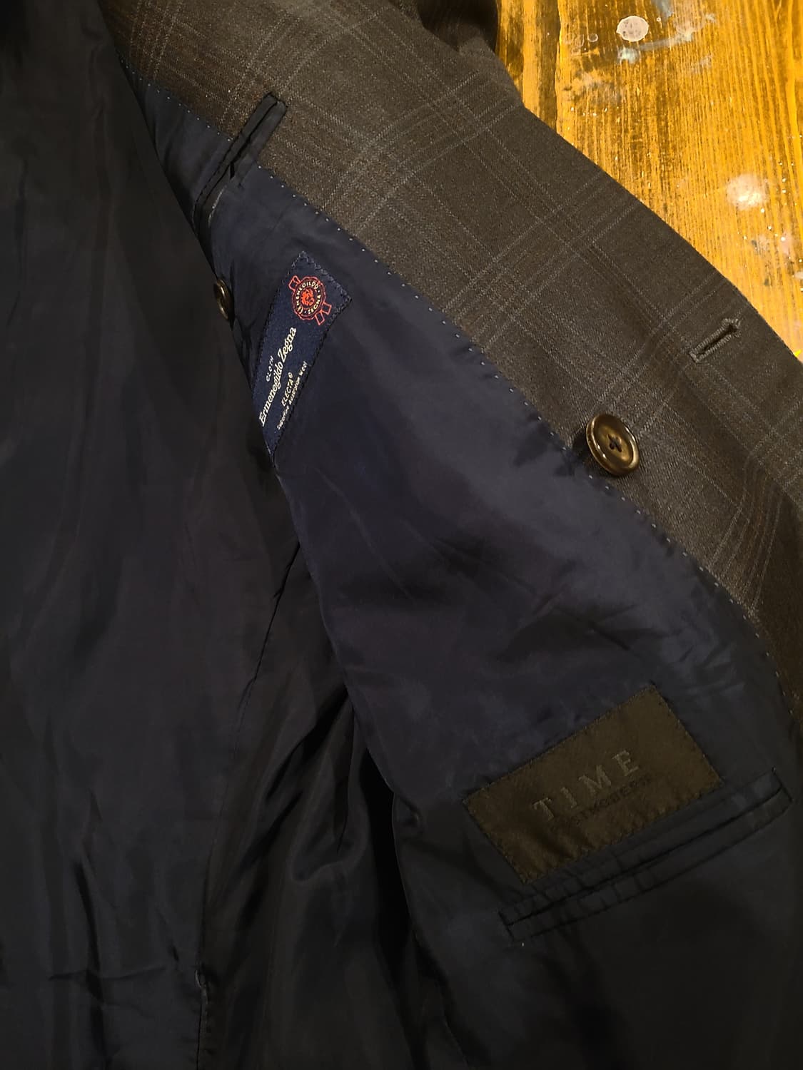 타임옴므 제냐 원단 더블브레스티드자켓 상품이미지9