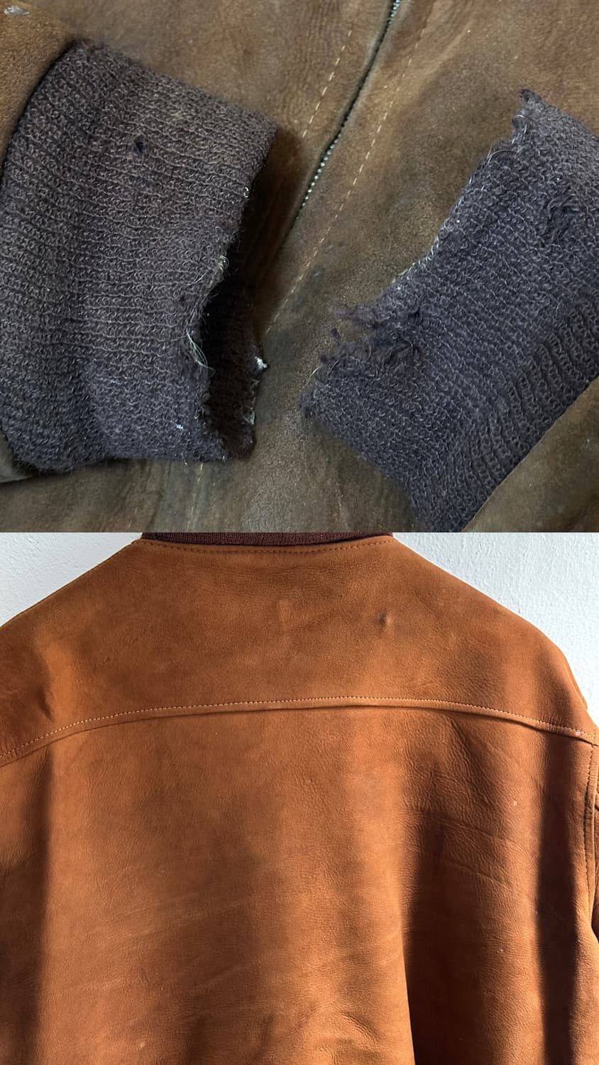 50's Sears Hercules 스웨이드 봄버 자켓 빈티지 레더 자켓 상품이미지9