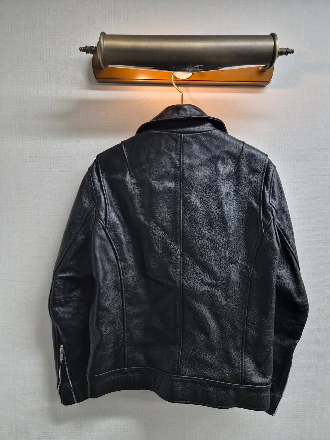 XL) DRAW FIT 드로우핏 소가죽 라이더 자켓 팝니다 상품이미지2