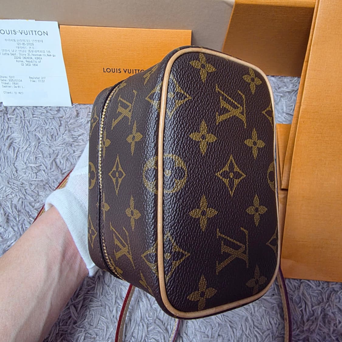 {클로젯}[완신 백화점 풀구성+영수증]루이비통 니노나스 백 상품이미지8