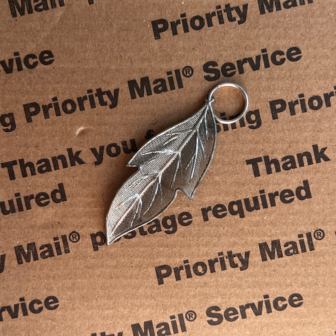 90s vtg Leaf Keyring 상품이미지2