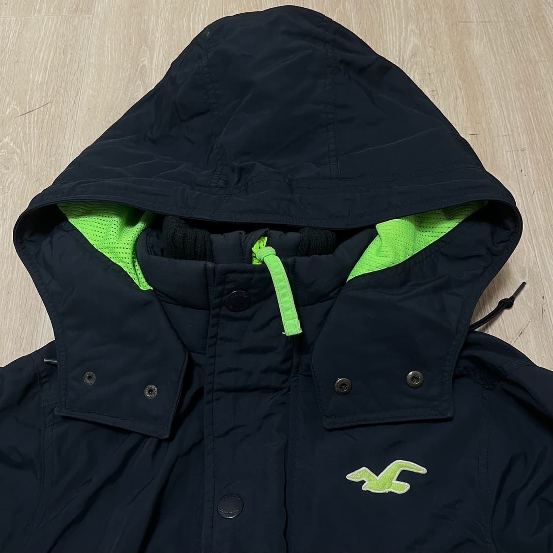 홀리스터 올웨더 기능성 바람막이 후드자켓 [다크네이비] L/100 상품이미지2