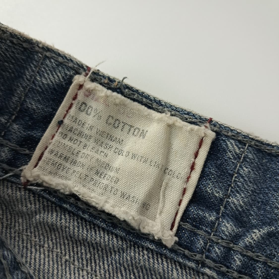 CK390 35 에코언리미티드 00s 인디고 데님 하프팬츠 반바지 상품이미지5