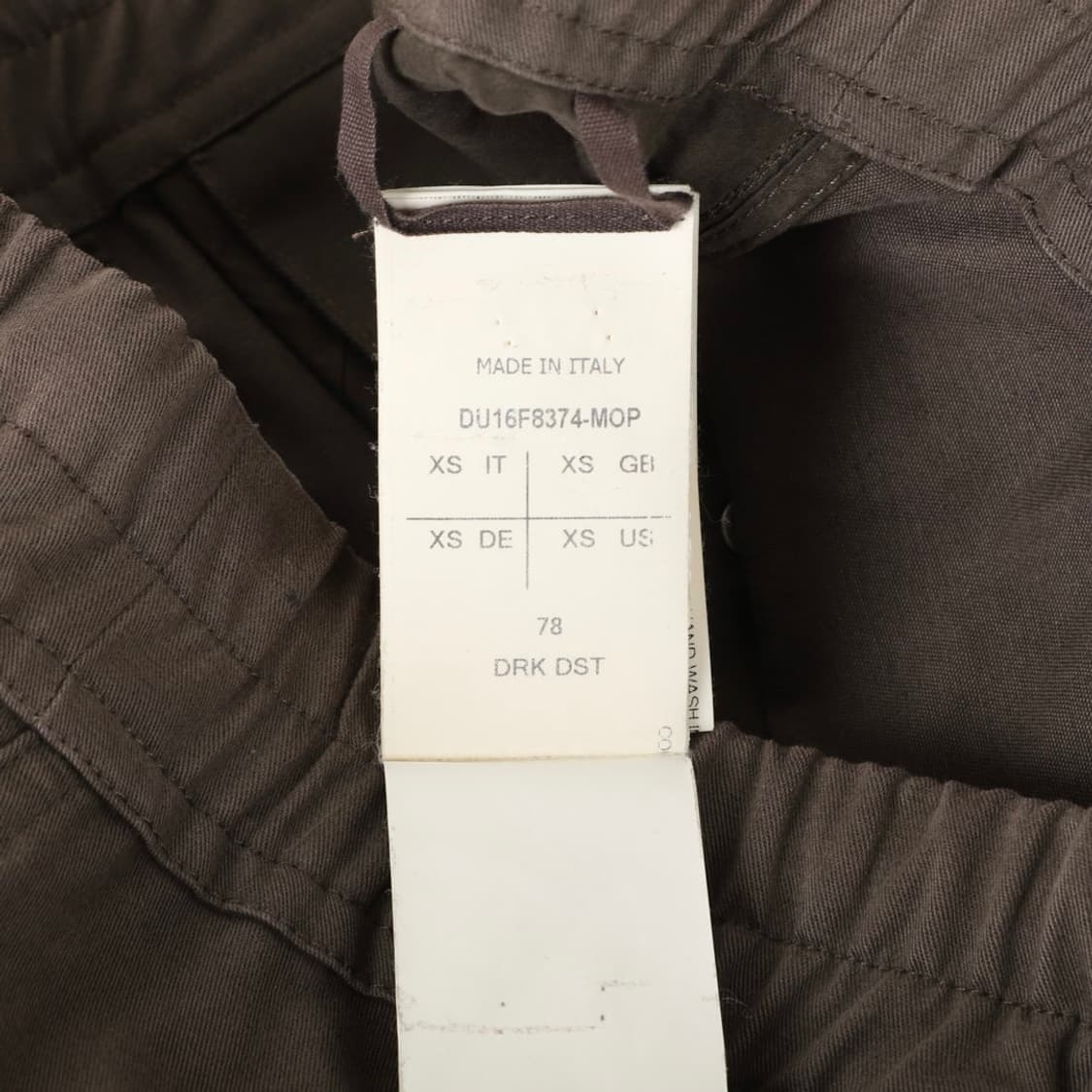 XS / Rick Owens 릭오웬스 몰스킨 드로우스트링 팬츠 상품이미지6