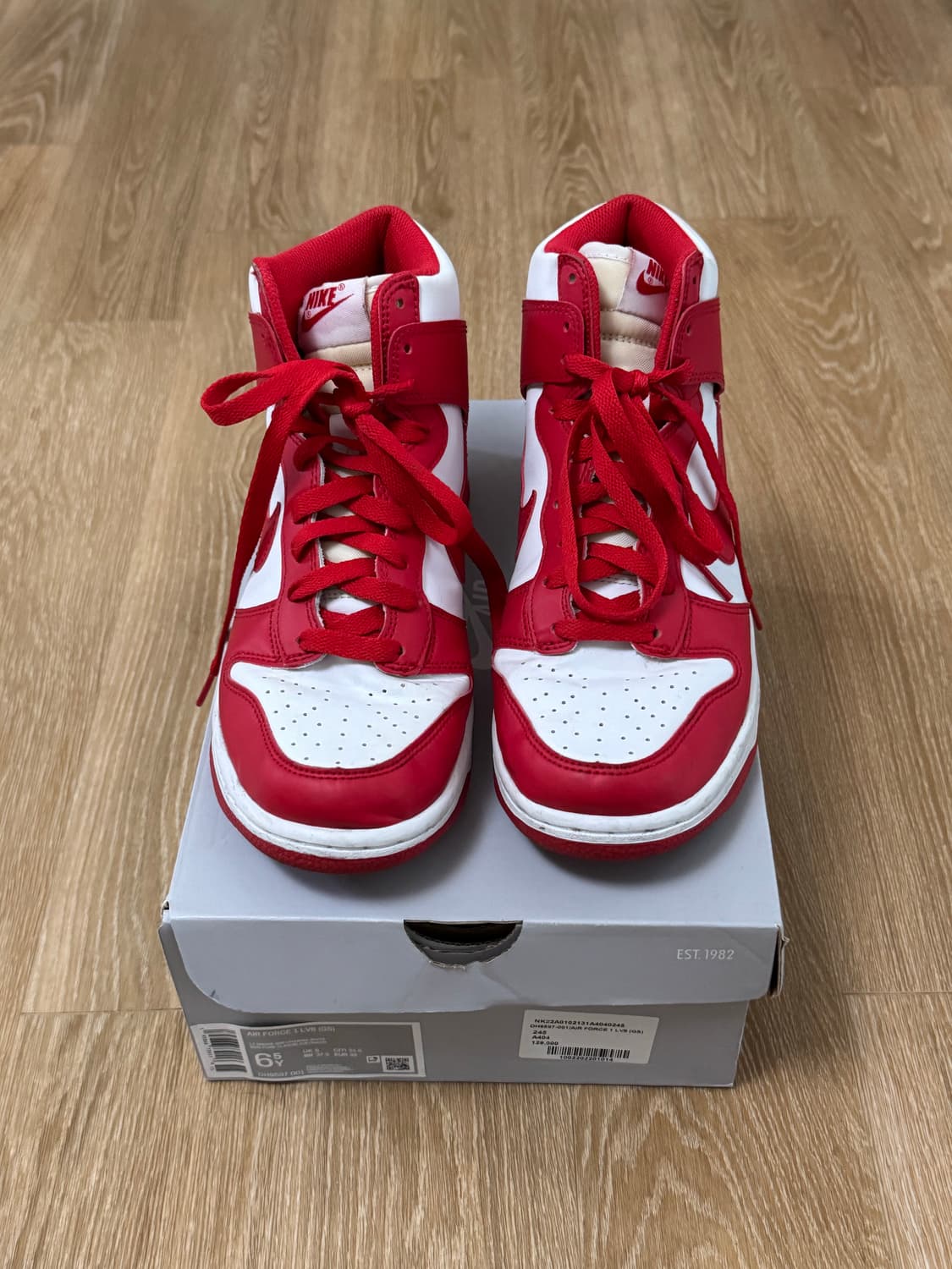 나이키 덩크 하이 챔피언쉽 레드/화이트 250 상품이미지3