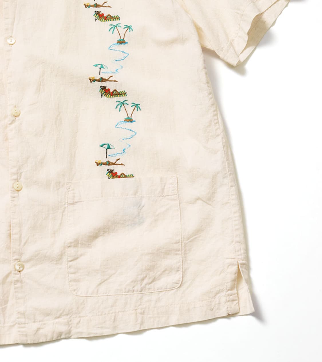 RADIALL - CHAMBRAY CUBA SHIRT 상품이미지6