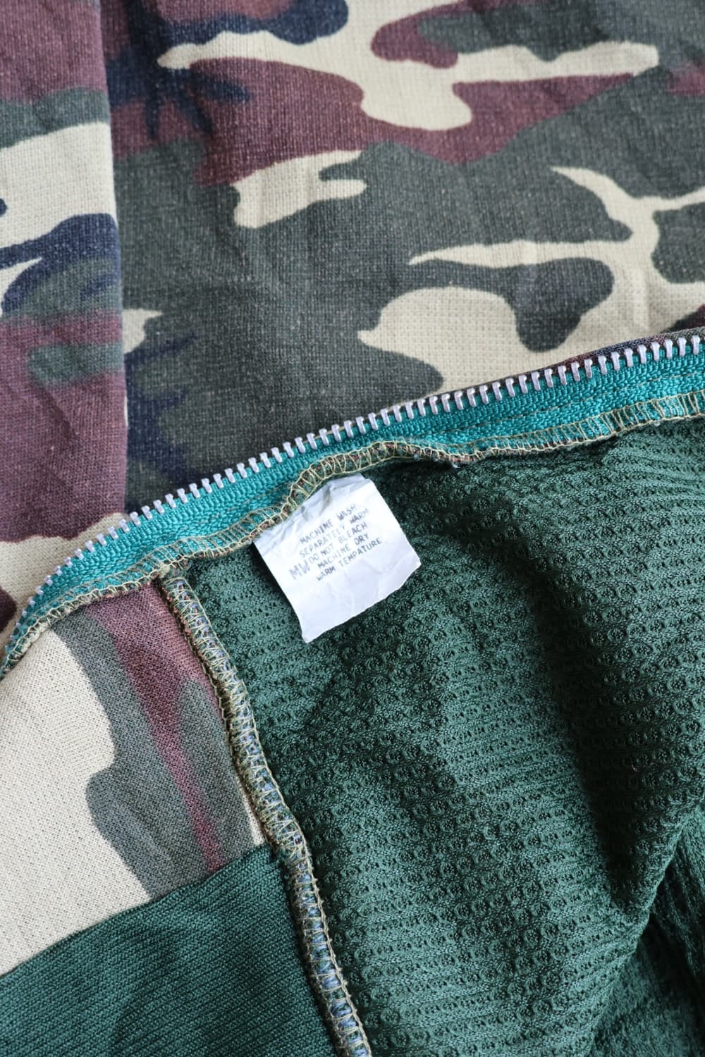 80s 우드랜드 써멀 카모 후드집업 상품이미지5