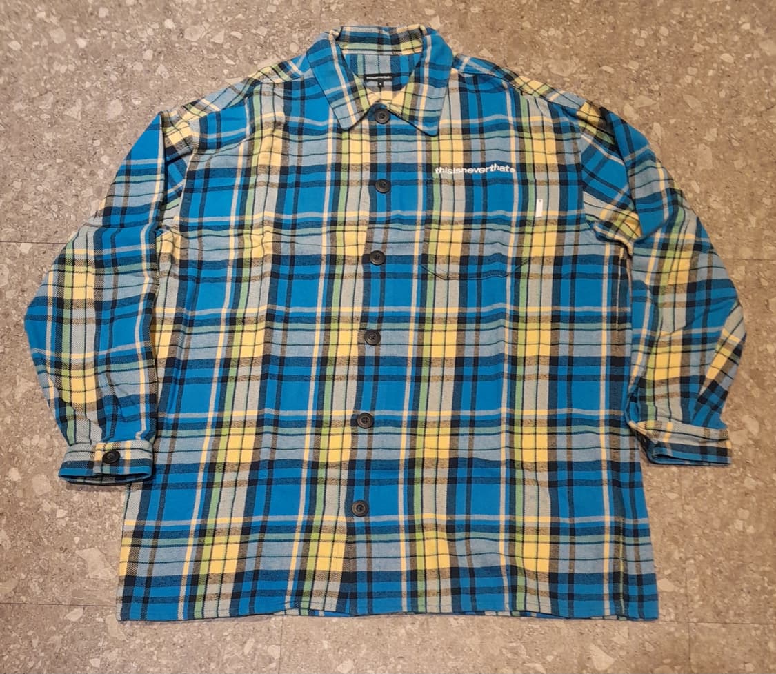 💥디스이즈네버댓 자수 체크셔츠 (S) 
 상품이미지1