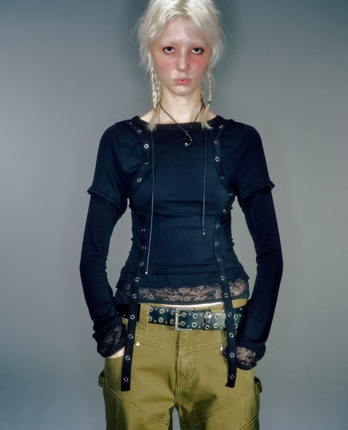 베이컨트아카이브 우먼 레노 레이어드티 상품이미지1