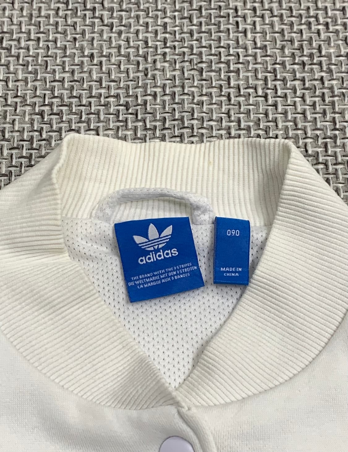 아디다스 삼선 화이트 붐버 자켓 90 상품이미지5