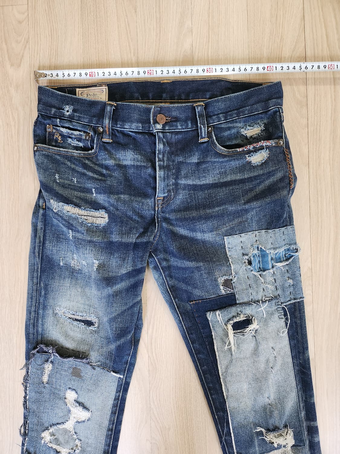 폴로워싱패치 청바지(30 상품이미지3