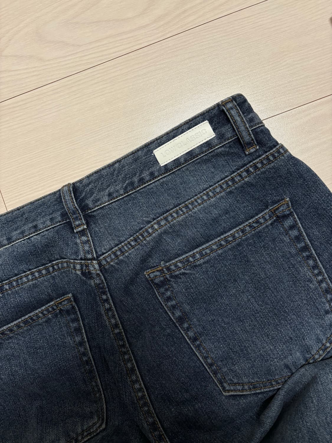 로우클래식 와이드핏 데님 팬츠 L 상품이미지3