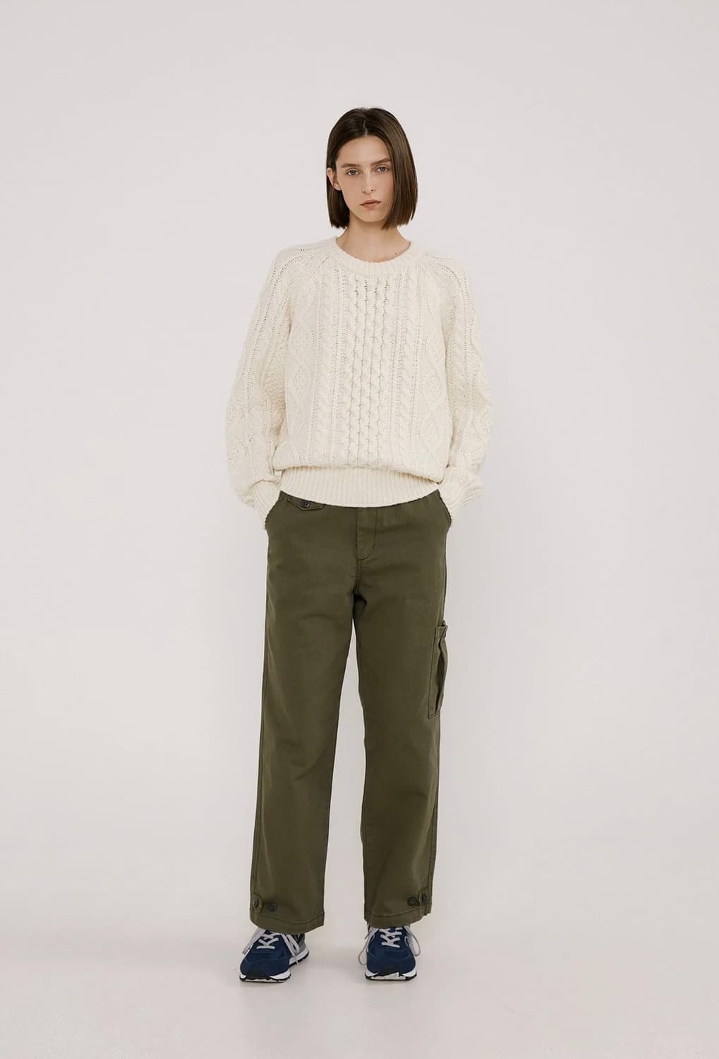 아쎄르 케이블 니트 상품이미지4