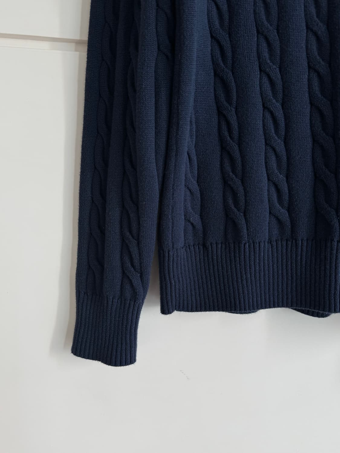 브룩스브라더스 네이비 꽈배기 니트  / S사이즈 상품이미지4