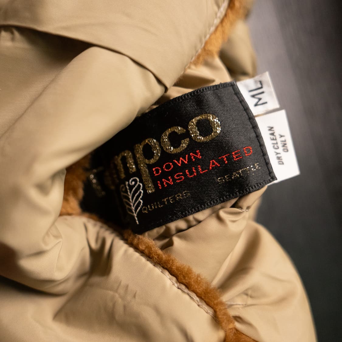 70s TEMPCO Reversible Down Vest ML(105) 상품이미지8