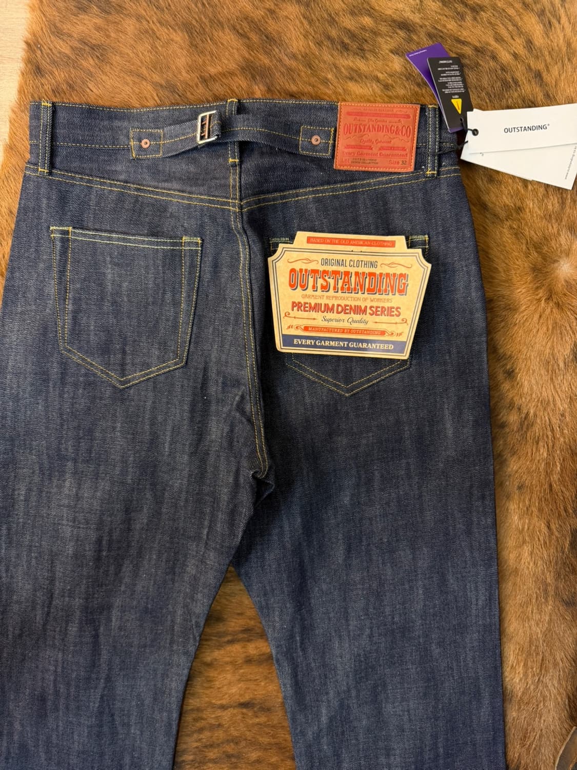 아웃스탠딩 셀비지 데님 팬츠 상품이미지1
