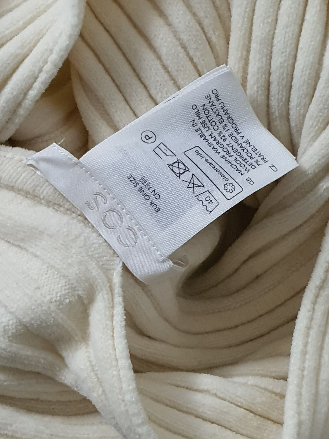 cos 코스 리브드 오가닉 코튼 하이브리드 판초 새상품 상품이미지6