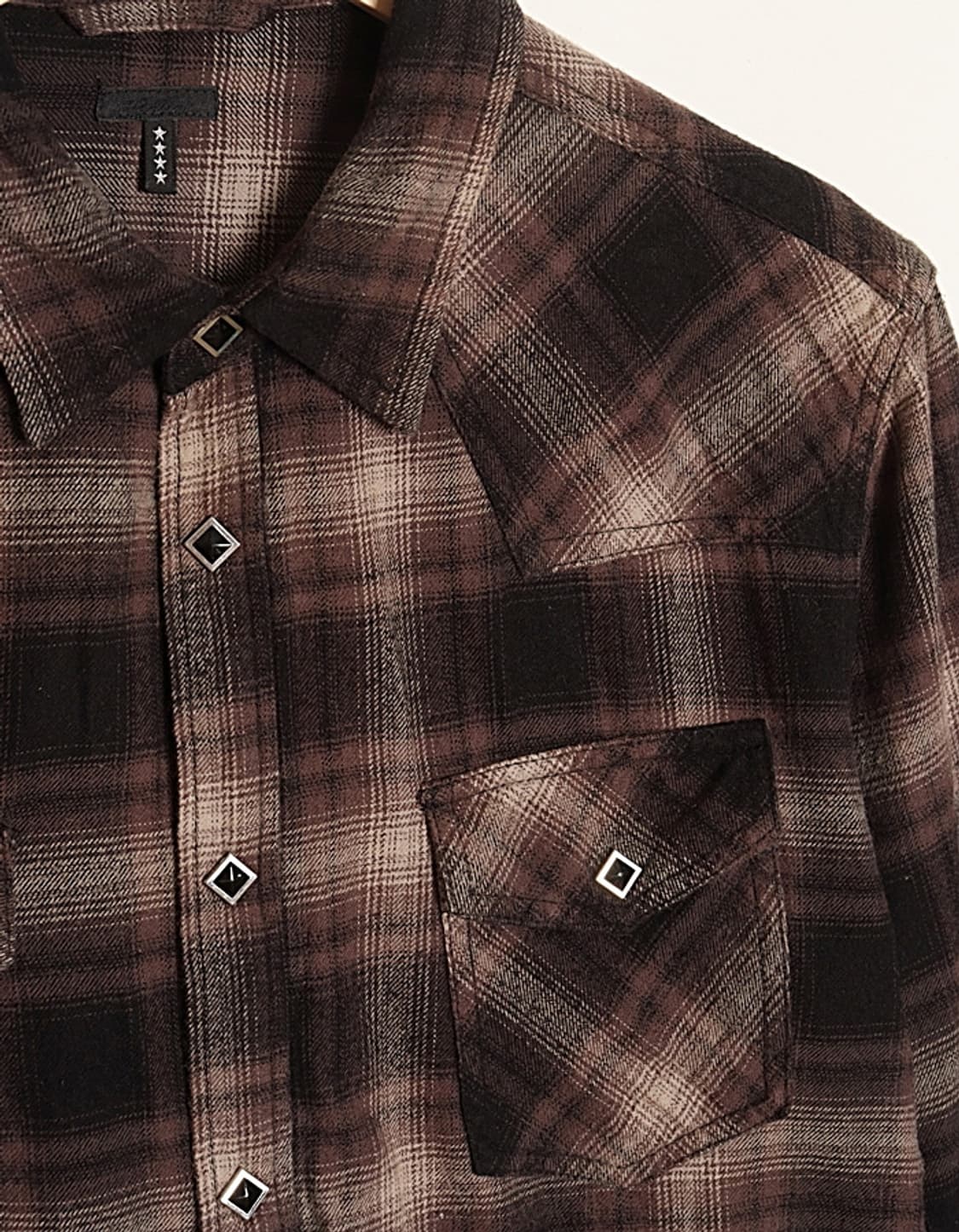 Lation Check Western Shirts 상품이미지3