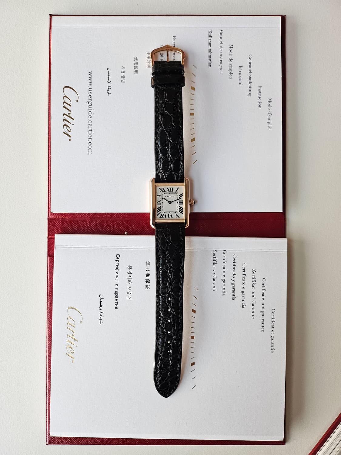 까르띠에 탱크솔로 로즈골드 스몰 상품이미지7