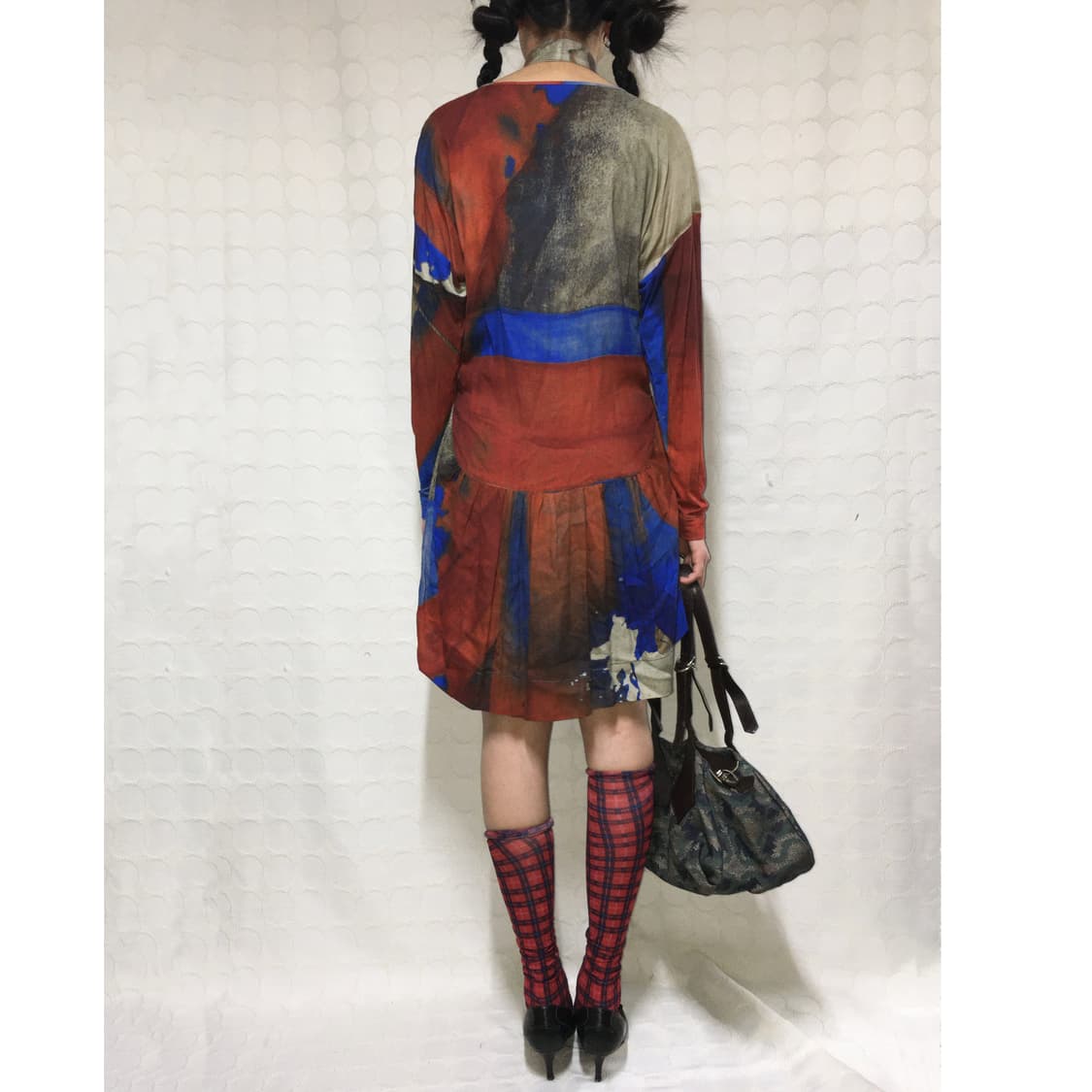 비비안 웨스트우드 유화 프린트 원피스 상품이미지2