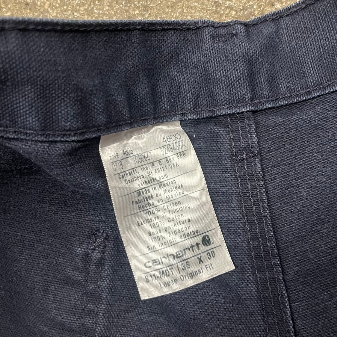 Carhartt B11 네이비 카펜터 팬츠 (31“) 상품이미지7