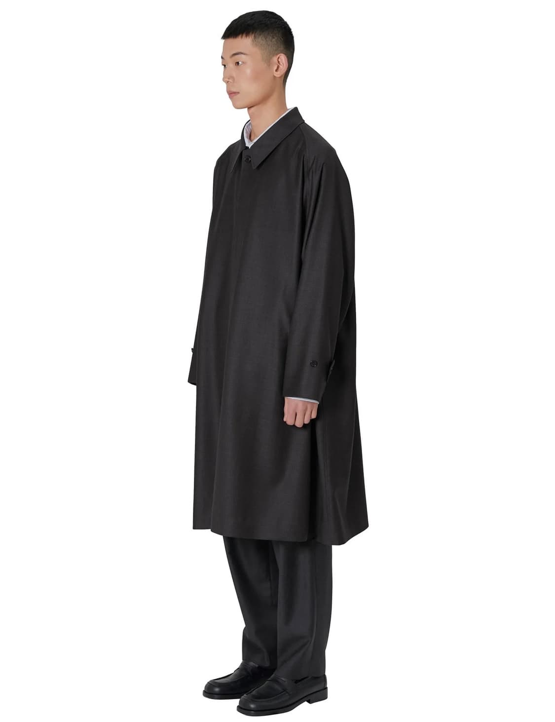 브라운야드 울 발마칸 코트 (차콜) 3사이즈 상품이미지2
