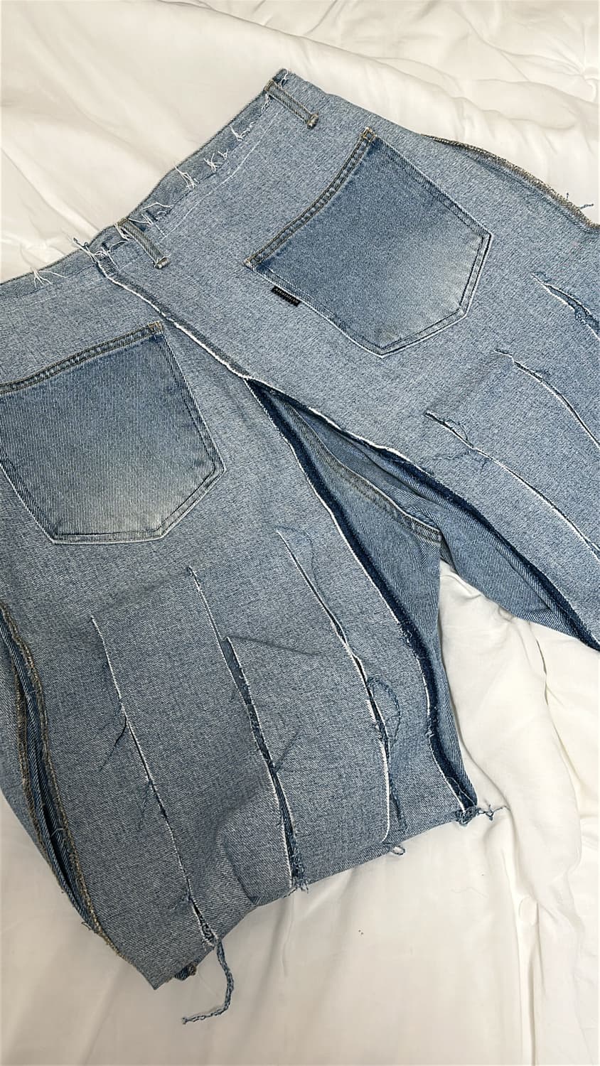 써저리 remake half denim blue 상품이미지3