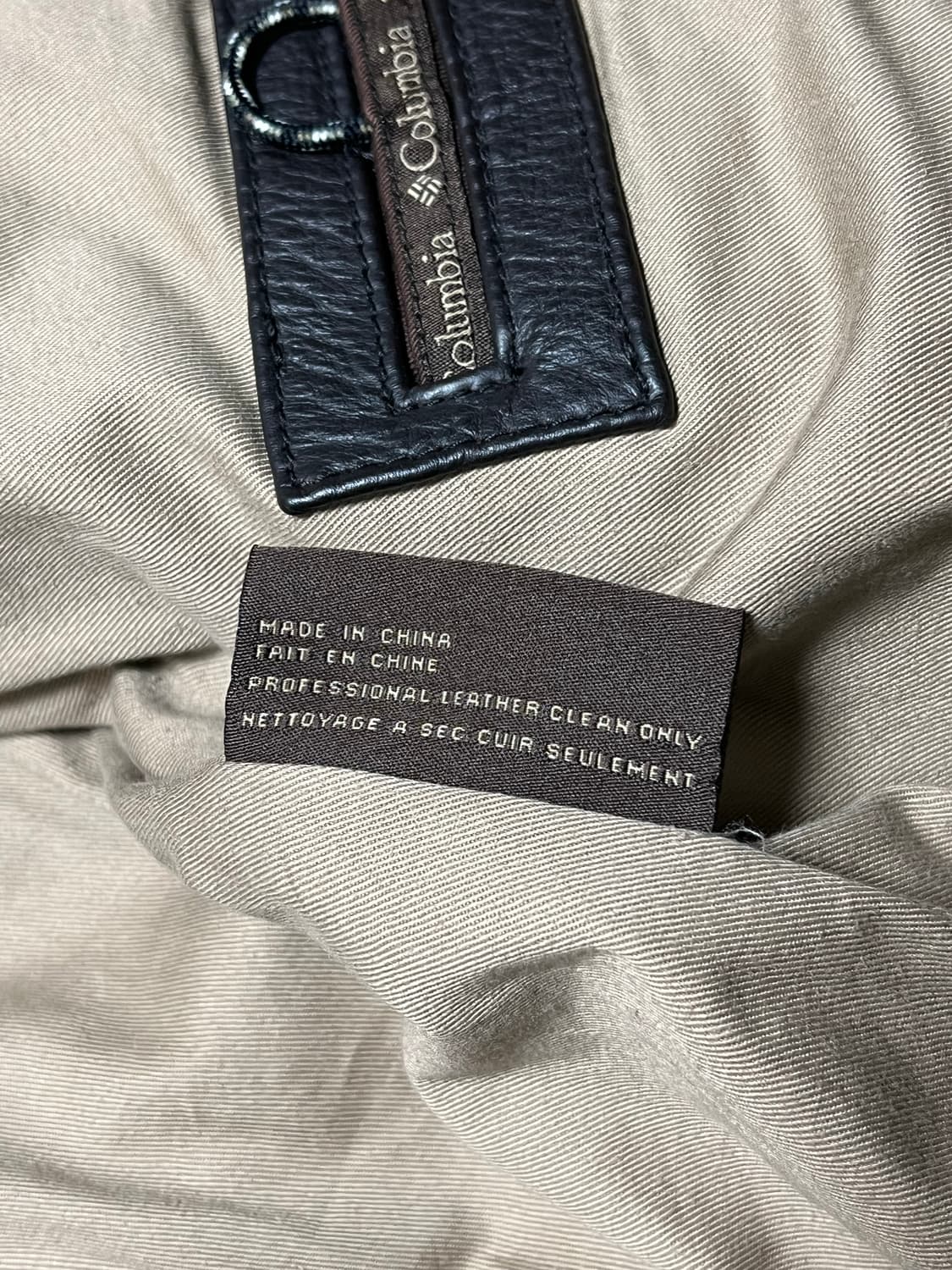 Coulmbia Leather bomber jacket XL 상품이미지7