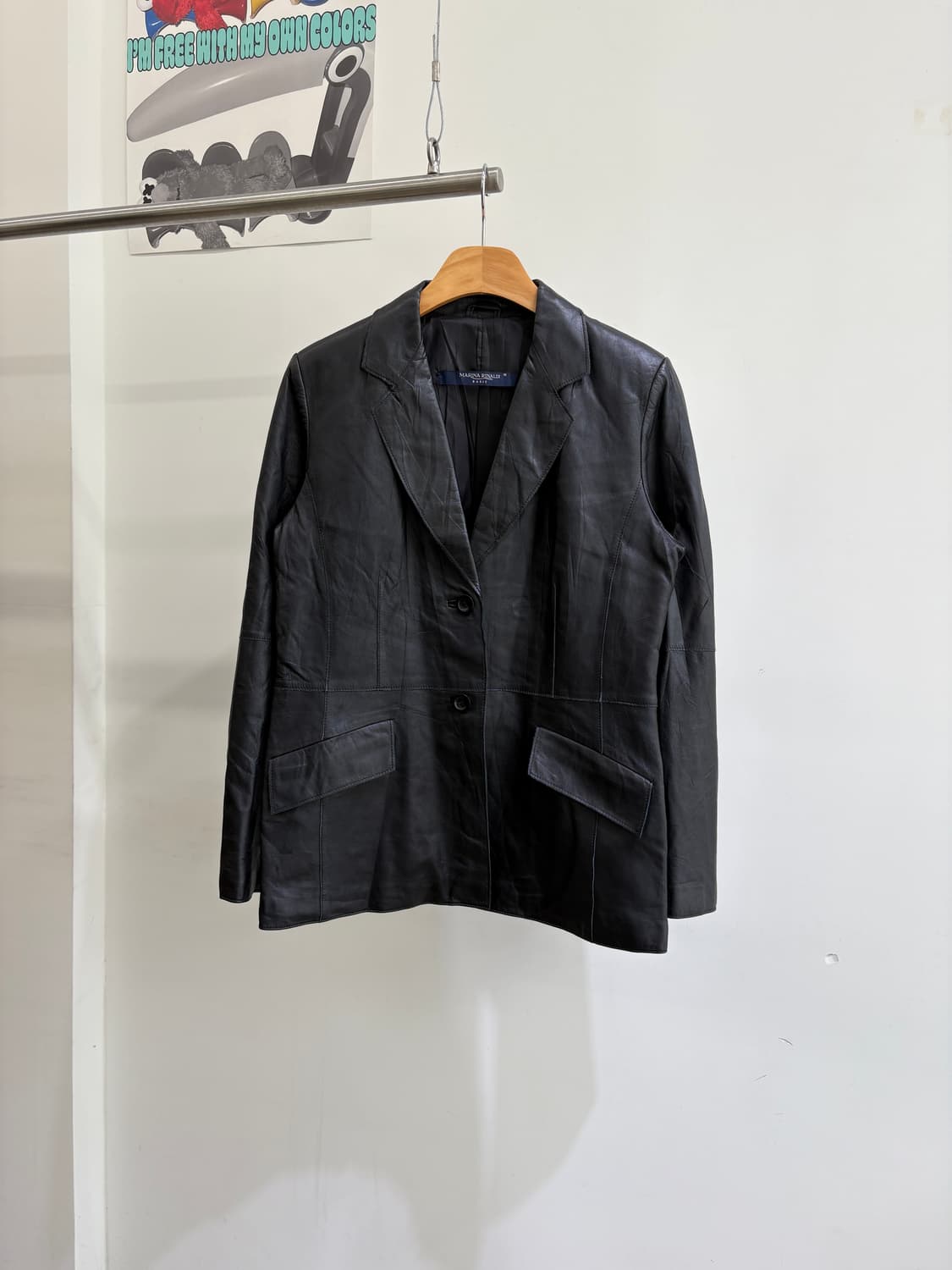 MARINA RINALDI (Made in Italy) 레더자켓 상품이미지1
