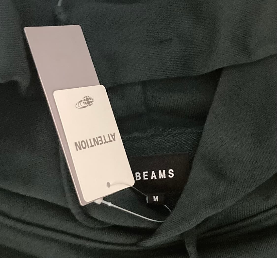 빔즈 beams 로고 후드티 M 상품이미지3