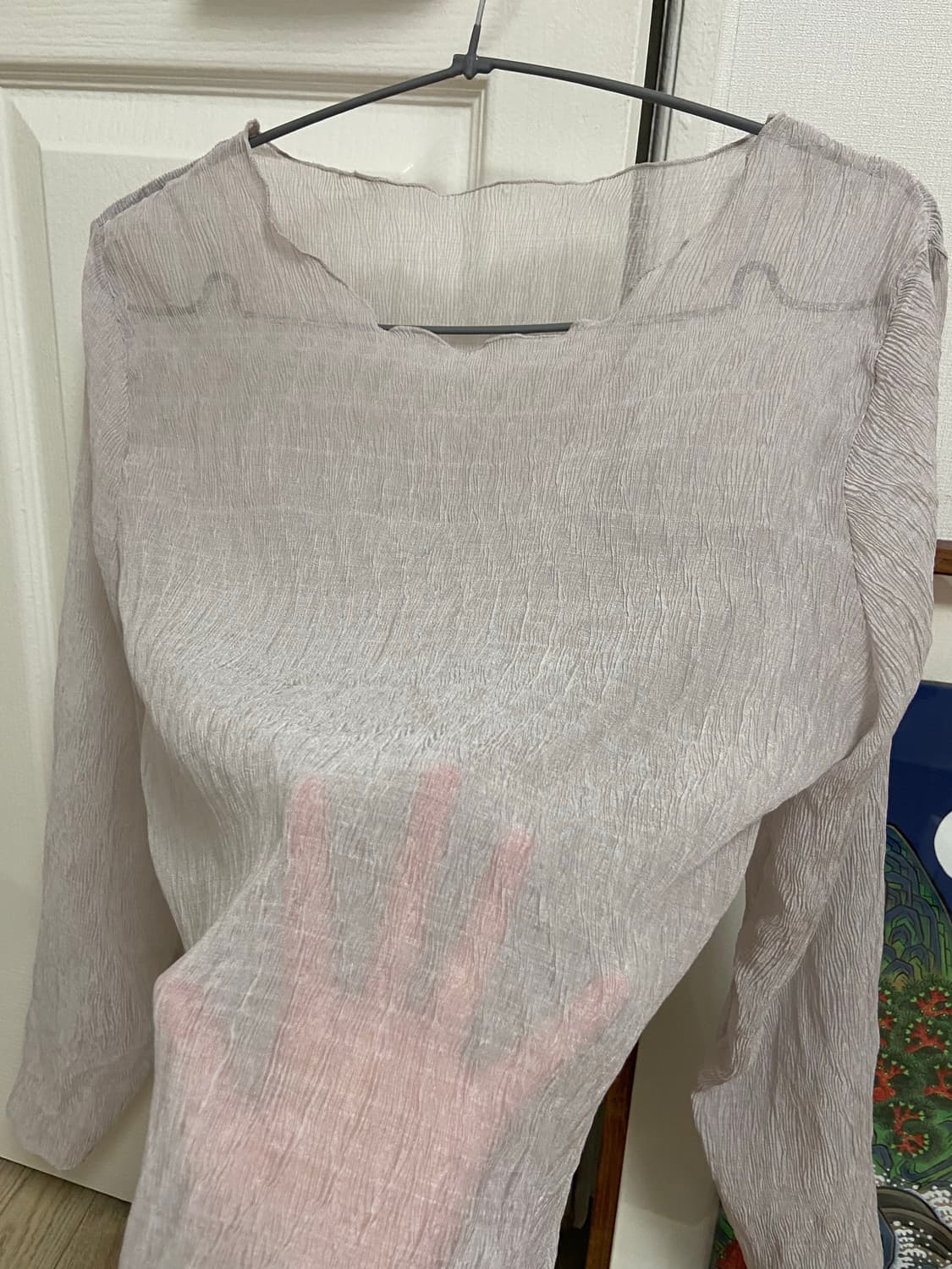 빈티지 오간자 시스루 티 (레이어드 겸용) 상품이미지1