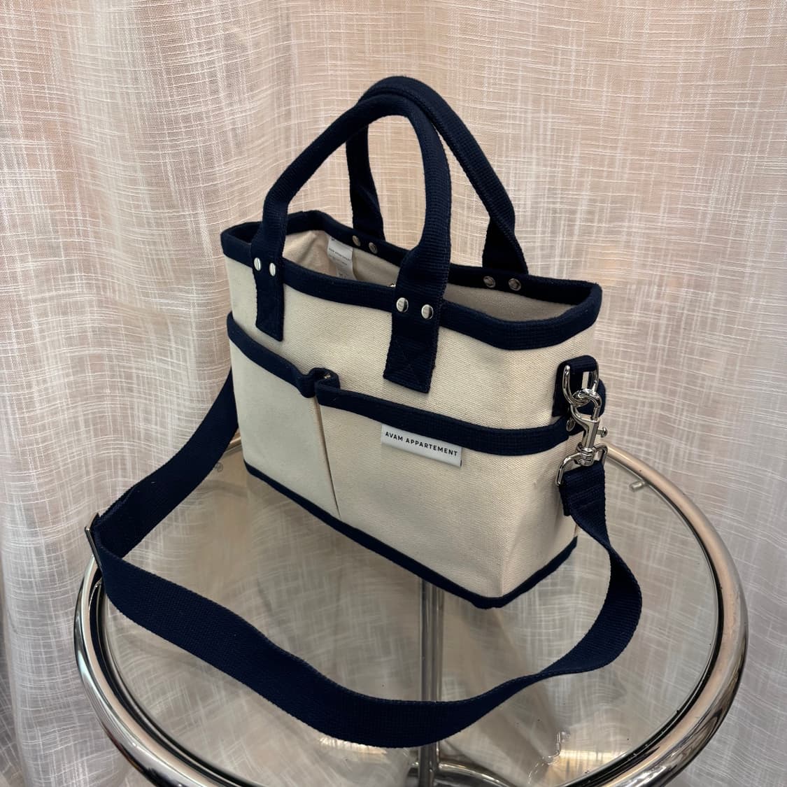 아밤 아파트멍 정유미 텀블러백 캔버스 토트백   상품이미지3