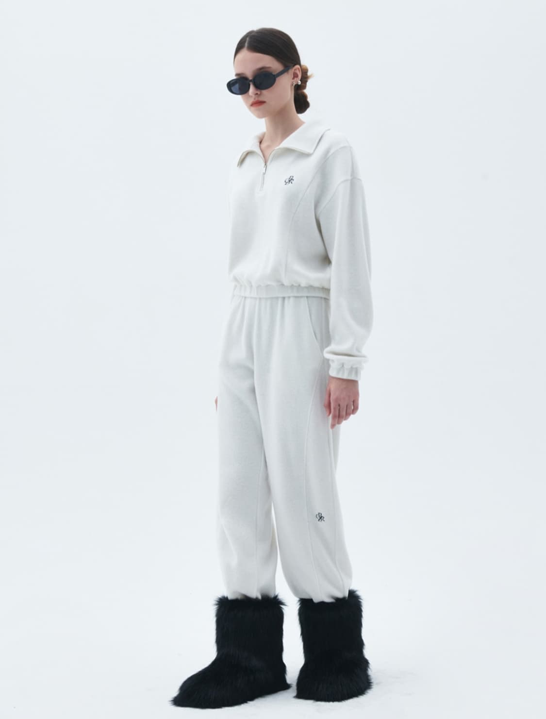 시티브리즈 플리스 밴딩팬츠 아이보리 상품이미지4