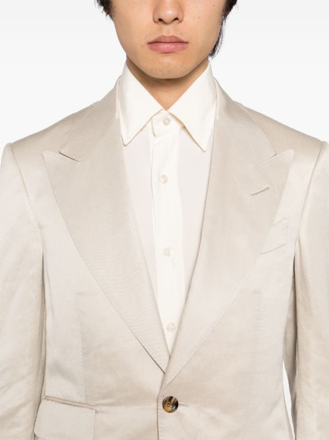 톰포드 싱글 브레스티드 쿠퍼 혼방 수트 상의 블레이저자켓 상품이미지1