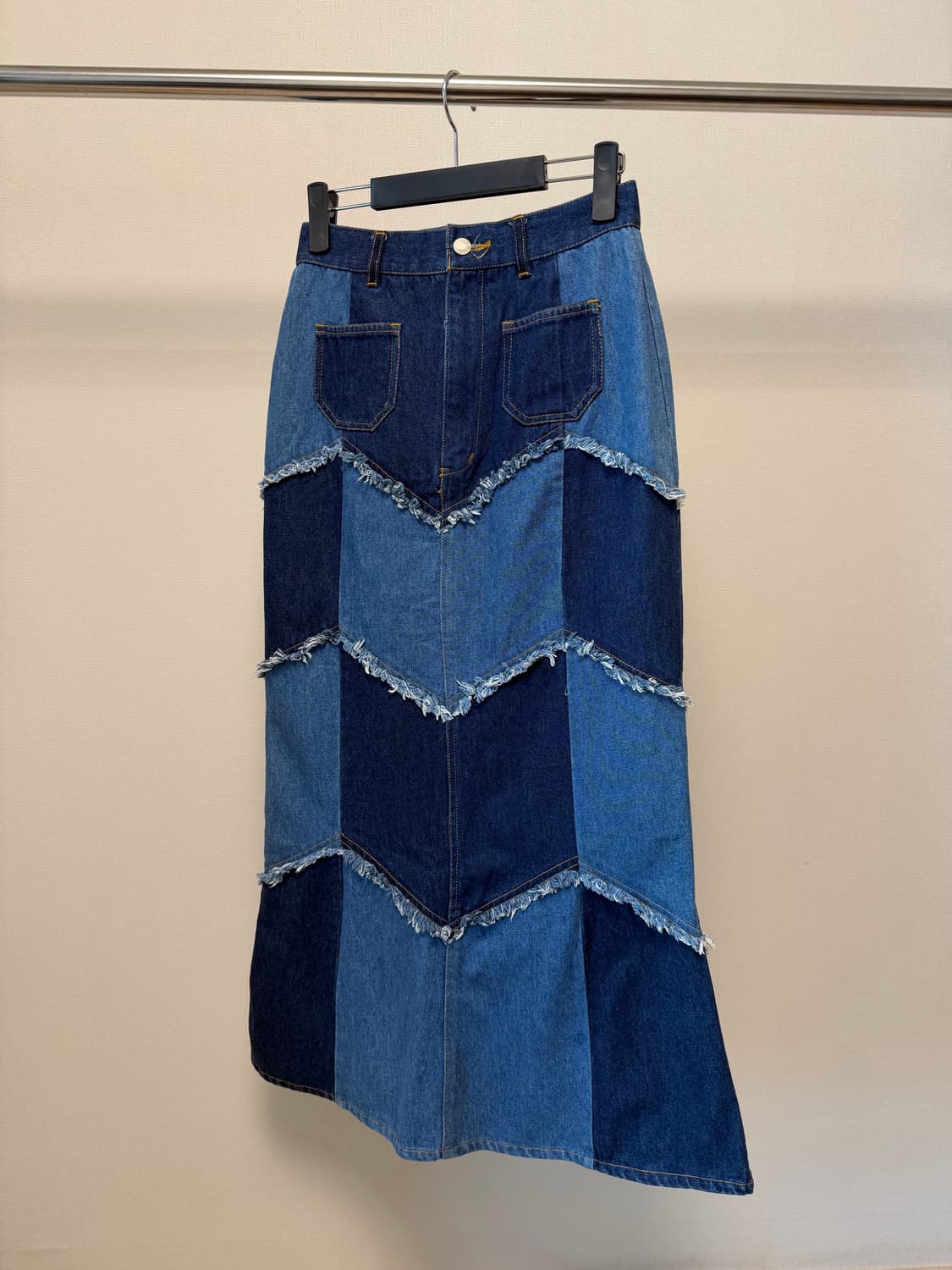 Patchwork denim skirt  상품이미지1