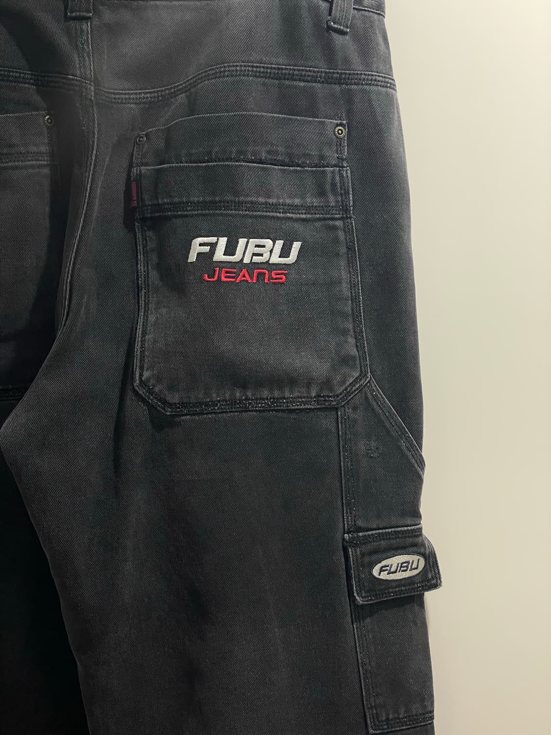 90s Fubu 푸부 더 콜렉션 데님 카펜터 팬츠 상품이미지4