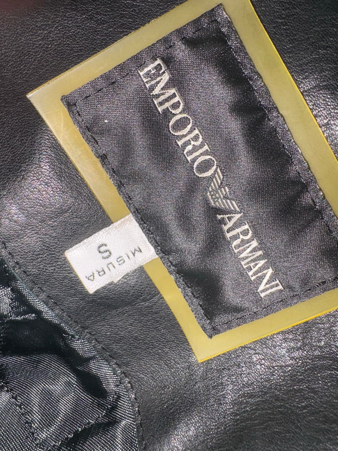 Emporio Armani Hybrd Leather Jacket 상품이미지3