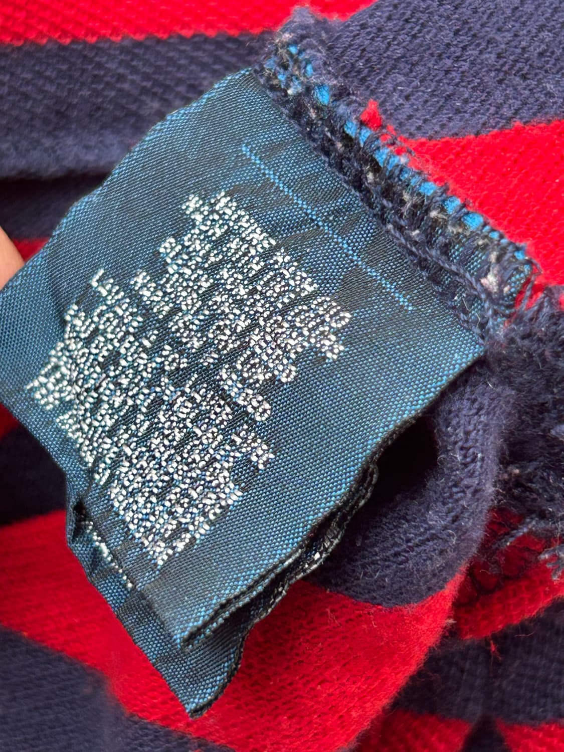 *Rare* 2000s 폴로 레드&네이비 스트라이프 카라 롱슬리브 상품이미지4