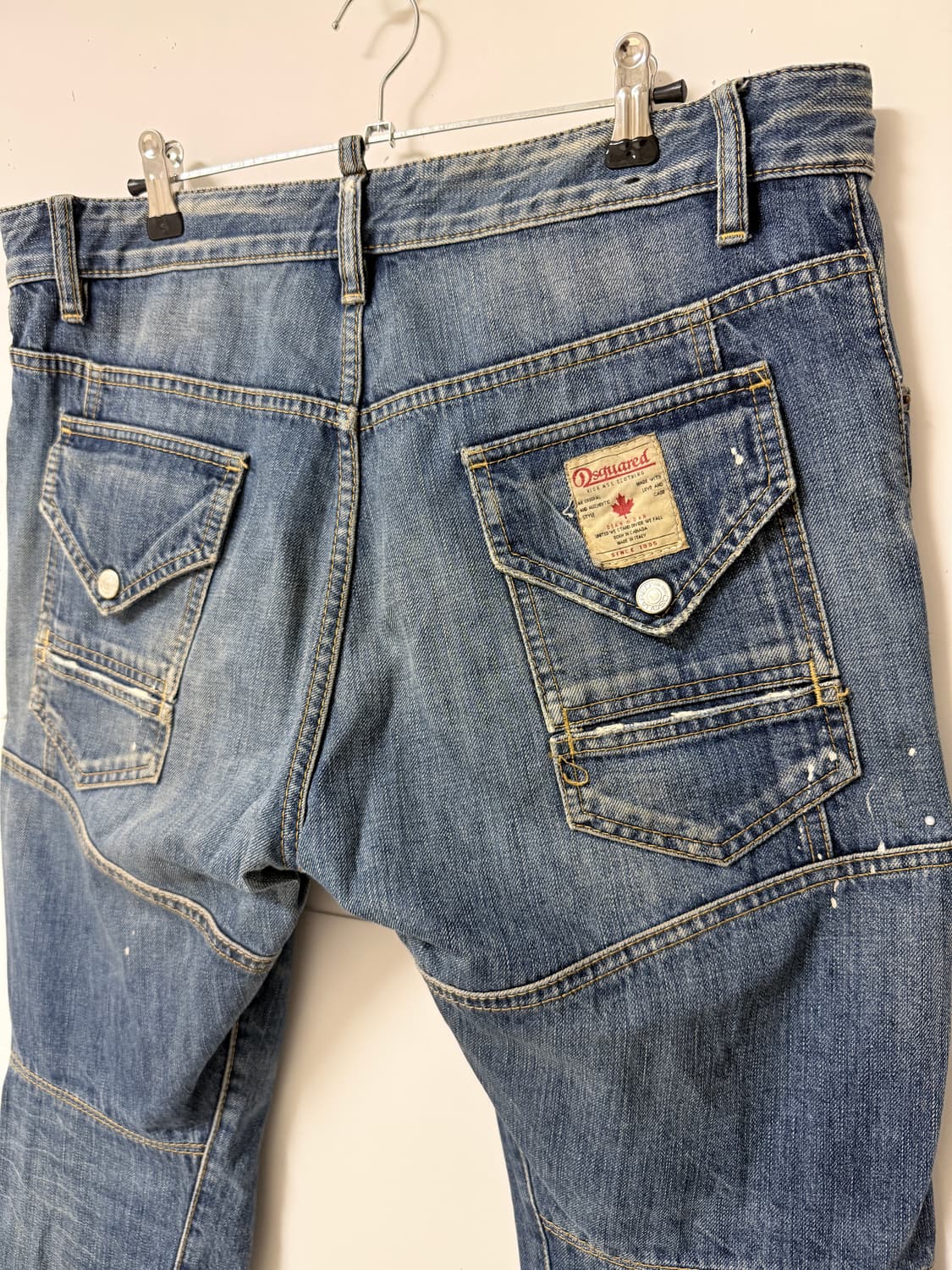 💙 DSQUARED2 디스퀘어드2 DSQUARED2 페인트 워싱 디스트 상품이미지4