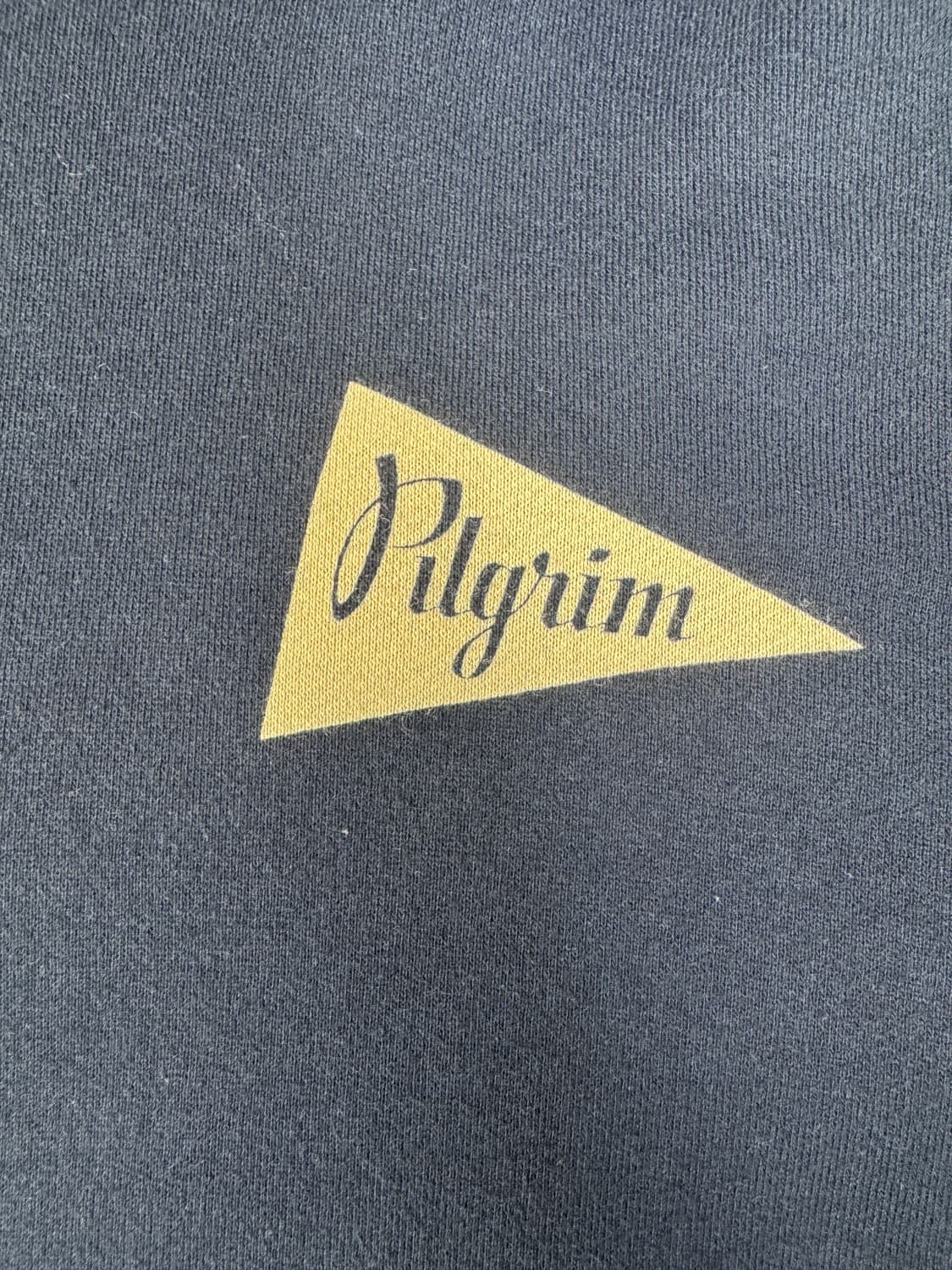 필그림 재팬 PILGRIM JAPAN 로고 스웻 후디 네이비 L 상품이미지4