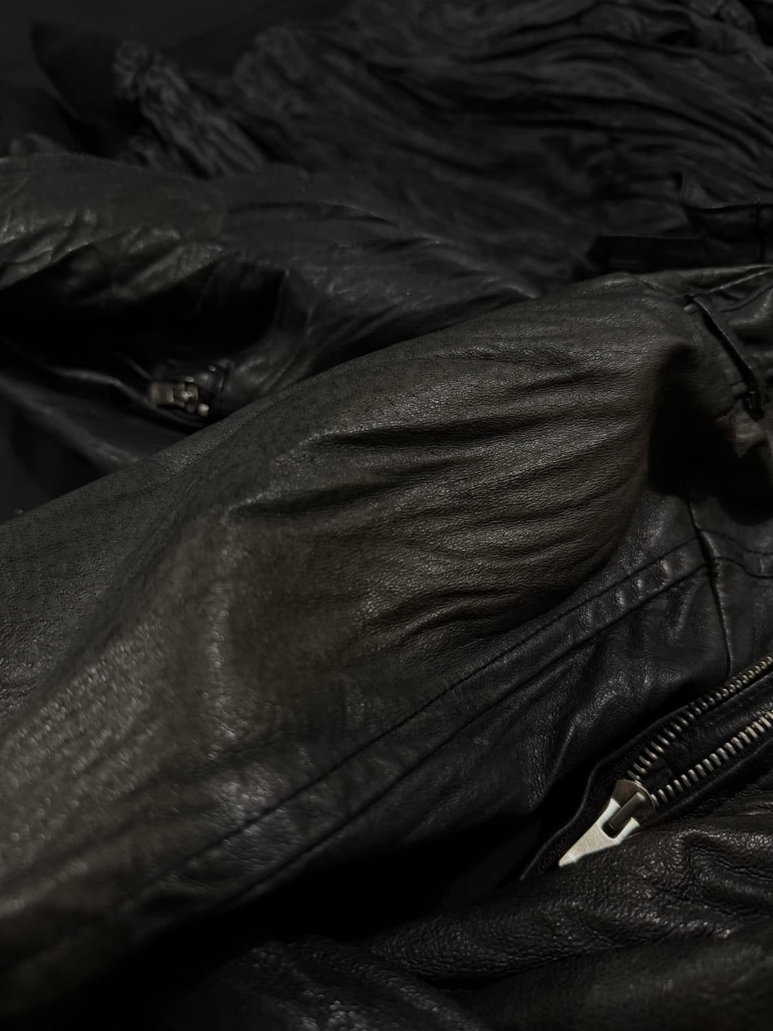 Pigskin Leather Zip Jacket 상품이미지7