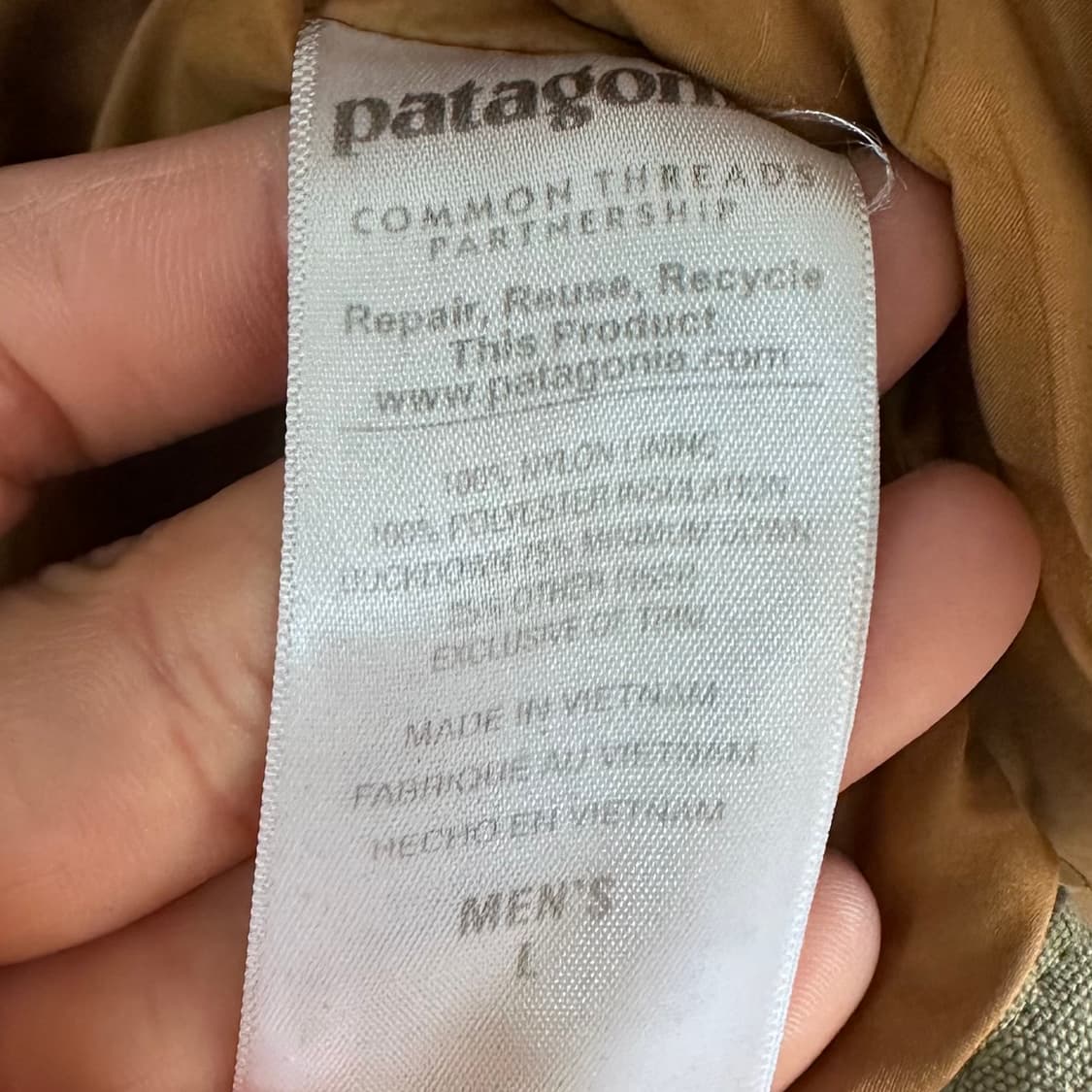 파타고니아 카키 다운 베스트 (va.24) 상품이미지5