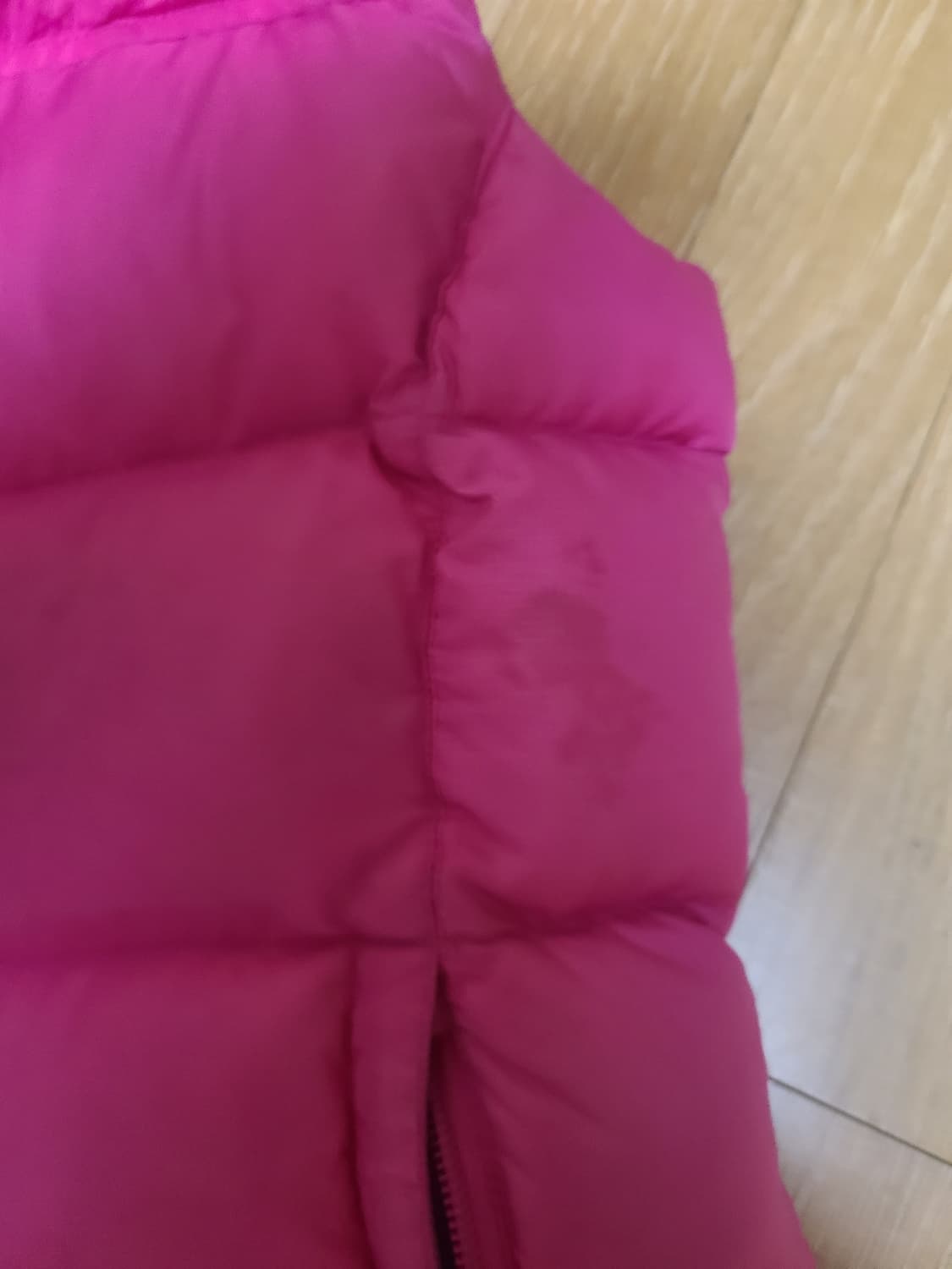 노스페이스 700 핑크 조끼패딩 xs 상품이미지3