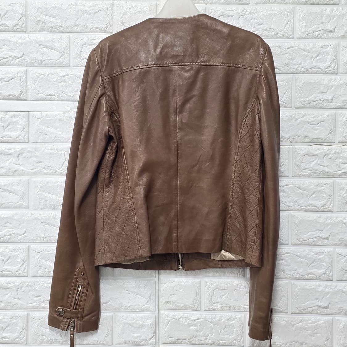 택포) 마시모두띠 가죽 자켓 S 상품이미지4