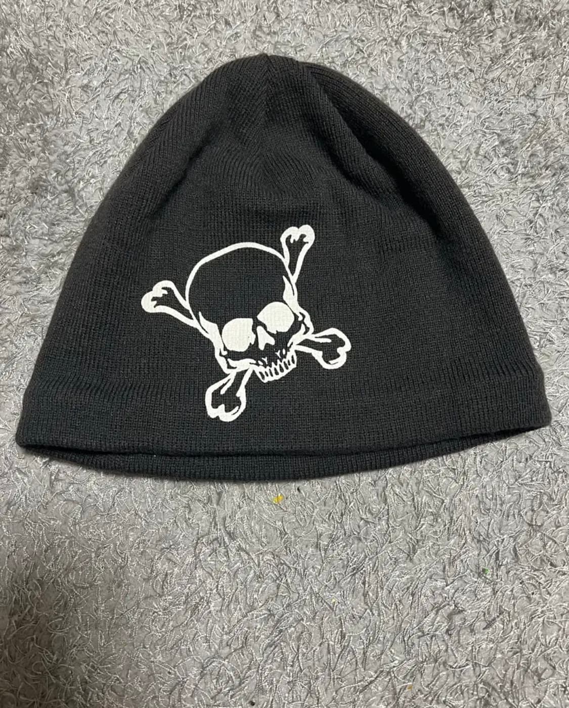 Castano 해골 프린팅 블랙 비니 상품이미지1